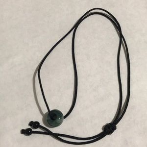 Natural Grade A Donut Jade Necklace